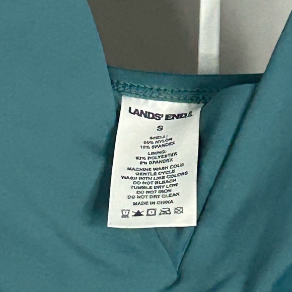 Lands’ End Green One Piece Swimsuit Ruched Tummy Control Size Small NWT - Picture 4 of 7